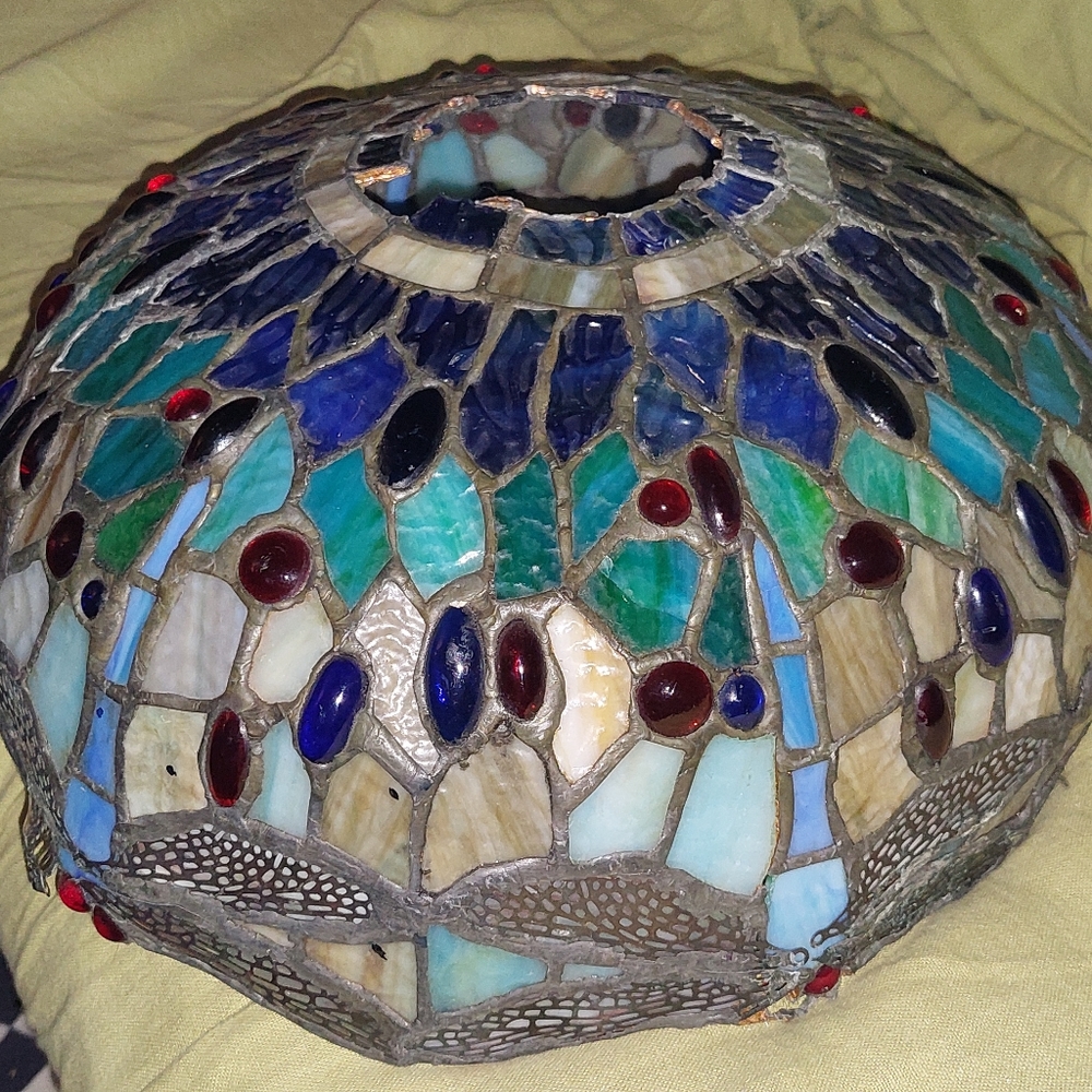 Tiffany Style Stained glass dragonfly hanging lamp Shade